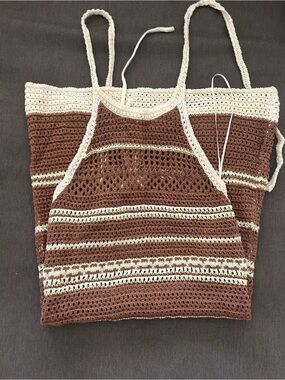 Beige Botany Swimsuit Coverup size M